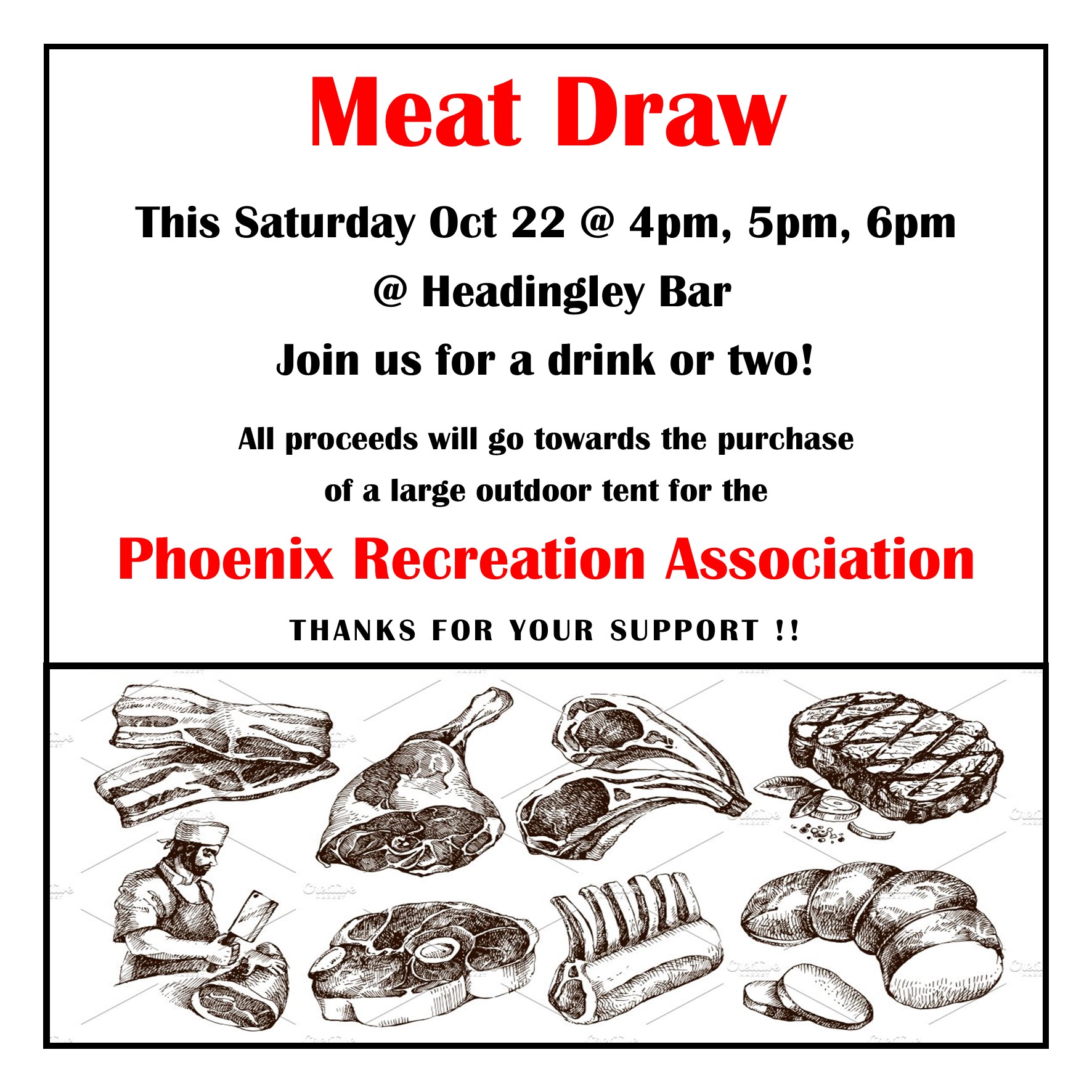 Meat Draw – October 22
