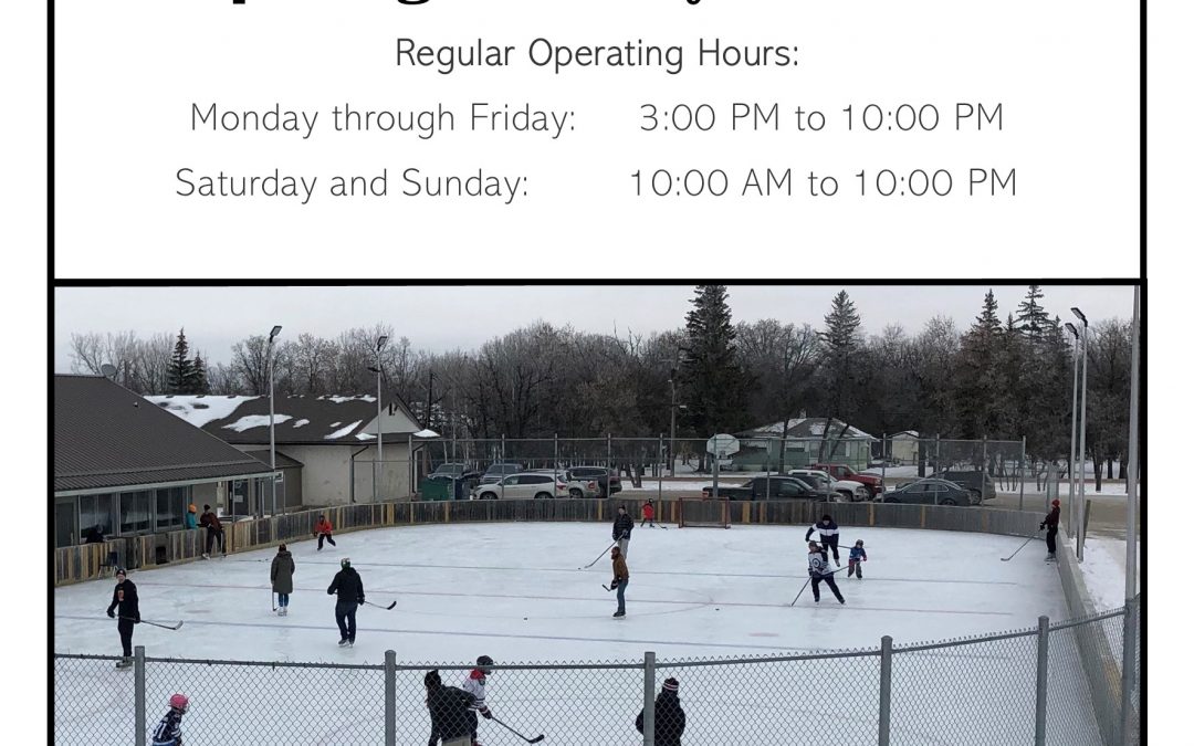 OUTDOOR RINKS ARE OPEN!